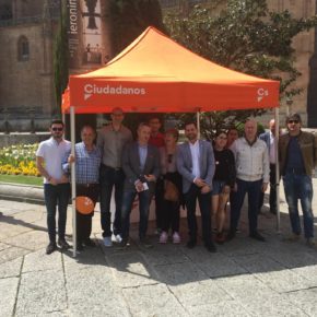 Ciudadanos (Cs) celebra el Día de Europa en Salamanca con varias iniciativas encaminadas a defender los valores de la UE Ciudadanos (Cs) celebra el Día de Europa en Salamanca con varias iniciativas encaminadas a defender los valores de la UE