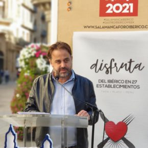El concejal de Turismo de Salamanca, Fernando Castaño (Cs) presenta la III Gastroibérico Week